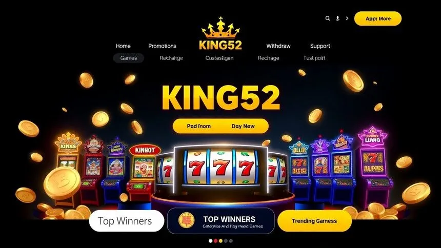 Giao diện website KING52 Giao diện website KING52